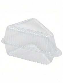 Kuchenscheiben Plastikbehälter, Kuchenträger, rechteckige Kuchenbehälter mit Deckel, transparente individuelle Kuchenboxen, Lebensmittelbehälter, To-Go-Boxen für Desserts, Kuchen, Kekse, Pasta, Sandwiches, für Partys, Geburtstagsdekoration, Küchenorganisatoren und -aufbewahrung, Küchenartikel, Feste, Partys, für Halloween oder Weihnachtspartys, für Käsekuchen, Torte Dessert Dreieckdesign, einfach zu lagern und auszustellen für Zuhause, Bäckerei und Café