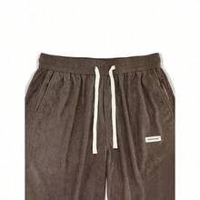 Men's Solid Color Casual Everyday Trousers Men's Streetwear Pants, Boy Friend Gifts, Back To School - 棕色 - 查看 6