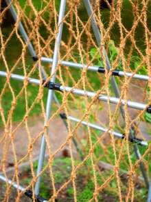 Natural Jute Climbing Net, Suitable For Climbing Plants And Beans, Outdoor Garden Decor, Indoor Plant Support, Simple Garden Fencing, Patio Decor, Yard, Wall Decor, Garden Decor, Balcony Decor, Plant Trellis, Outdoor Decor, Flower Stand, Garden Fence, Wedding Decor, Spring Gardening, Easter Decor Gift, New Year Gift