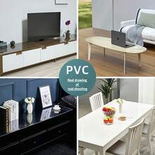 Transparent PVC Table Mat: Crystal Clear (Maintains Tabletop Appearance), Scratch-Resistant/Waterproof/Heat-Resistant, Durable, Easy To Clean, Affordable - Multicolor - View 10