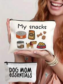 Adult Dog Snack Storage Bag, Cute Pet Snack Pattern, Lightweight Zipper Bag, Suitable For Travel, Odourless, Perfect For Pet Toys, Snacks, And Collars - The Perfect Gift For Dog Mums. - Multicolor - View 12