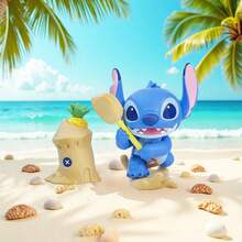Miniso Stitch "Where's Little Gold" Series Blind Box Figures. They Highly Restore Stitch's Cuteness And Playfulness, Showcasing Various Interesting Poses In A Beach Scene. (1pc Random Delivery) - Multicolor - View 9