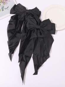 1-3个复古豹纹蝴蝶结丝带弹力发夹，优雅女孩发饰，秋冬季 - 彩色 - 查看 9