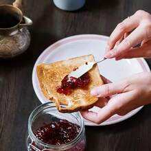 8 tacâmuri de servire din oțel inoxidabil, accesorii de bucătărie durabile, inclusiv clește pentru alimente, lingură de servire/lingură cu fante/furculiță de servire/cuțit de unt, ustensile elegante de servire pentru petrecere, banchet, bufet, cină, Crăciun, Ziua Recunoștinței