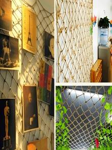 Natural Jute Climbing Net, Suitable For Climbing Plants And Beans, Outdoor Garden Decor, Indoor Plant Support, Simple Garden Fencing, Patio Decor, Yard, Wall Decor, Garden Decor, Balcony Decor, Plant Trellis, Outdoor Decor, Flower Stand, Garden Fence, Wedding Decor, Spring Gardening, Easter Decor Gift, New Year Gift