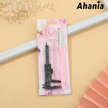 Ahania Eyebrow Designer Kit 1 Eyebrow Razor + 1 Caliper + 1 Eyelash Brush - 彩色 - 查看 5