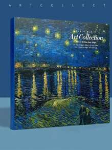 Square Oil Painting Sketch Book,Thick Blank Pages Sketch Book Art Drawing Book Graffiti Color Pencil Drawing Book Can Be Used For Sketching, Calculation Draft Book, Graffiti Notes, Etc,200 Pages Thick Watercolor Sketchbook, Van Gogh'S Inspiration Oil Painting, Blank Painting Diary,Portable Travel Sketchbook - one-size - View 17