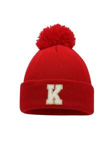 1 pieza Gorro de bebé recién nacido de 26 letras tejido, gorro de invierno y primavera para niños, gorro para niños, accesorios para bebés, gorros elásticos para niños