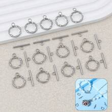 20 件 8 毫米金色/银色 S 形不锈钢连接器，DIY 珠宝制作用品，适用于手镯、项链、钥匙链、工艺项目