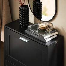 SoBuy Shoe Cabinet FSR137-F - Black - View 7