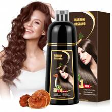 1 Piece Coloring Shampoo, Natural Hair Dye Shampoo, Colors Hair In Minutes, 500ml, Mild And No Irritation To Skin, Suitable For Both Men And Women