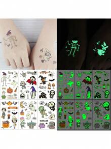 Süße rosa Einhorn Temporäre Aufkleber, Cartoon Fantasy Einhorn Design, geeignet für Partys, Strandreisen und Sommerfestivals - und nicht-irritierende Körperkunst Aufkleber | Leuchtende und wasserfeste Cartoon Meereslebewesen | Geburtstags-Party, Ozean Meerjungfrau Aufkleber Geburtstags-Party Geschenke, Strandaktivitäten und Weihnachtsstrümpfe ideal für Geburtstags-Party Dekoration