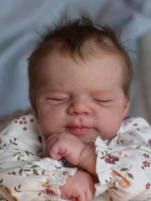 19 Inch/48 Cm High Quality Reborn Baby Doll, Full Body Soft Touch Vinyl 3D Hand Painted Skin With Visible Veins Girl Doll, Handmade Art Reborn Doll Like Real Baby, Great Birthday Gift/Christmas Gift For Kids - Multicolor - View 4