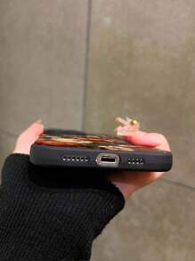 1pc Autumn Pumpkin Print TPU Full Coverage Anti-Slip Soft Phone Case Compatible With IPhone 11, 12, XR, 13, 13 Pro, 13 Pro Max, 14, 14 Pro, 14 Pro Max, 15, 15 Pro, 15 Plus, 15 Pro Max, 16, 16 Pro, 16 Plus, 16 Pro Max, Galaxy S25, Galaxy S25 Ultra, Galaxy S25 Plus Waterproof Shockproof Anti-Fall Scratch Resistant