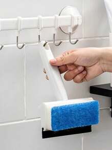 1 件装厨房和浴室清洁刷、双面玻璃清洁剂、淋浴橡胶刮刀、窗户橡胶刮刀、家用电器洗涤器、厨房、浴室、家居、家居用品供应商 - 藍色 - 查看 1