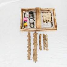 Poleiro para Papagaio com Base Ajustável em Aço Inoxidável, Poleiro Multifuncional para Treinamento de Pássaros, Resistente e Durável para Atividades Diárias e Treinamento de Papagaios