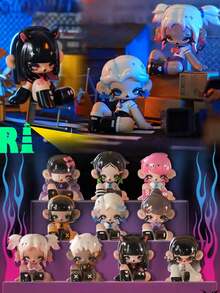 1pc Or More Cute Anime Character PVC Model Figurine, Animal Tea Party Style, Excellent Halloween Gift For Figurine Collector Friends, Perfect For Room Decor - Baby Blue - View 10