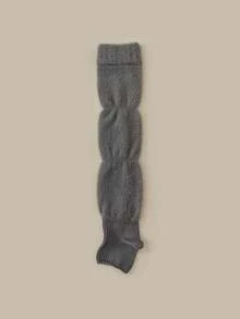 1/2/3/6 双装女士仿貂绒保暖腿套，毛绒足套腿套，秋冬季加厚多功能腿套，Y2K风格，蓬松舒适