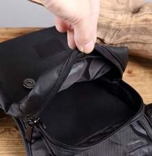 Sacoche de jambe Oxford, sac de moto pour homme, sac banane pour femme, sac banane pour voyage, pêche, randonnée, cyclisme - Bleu azur - Voir 3