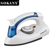 Plancha de vapor de viaje SOKANY 6047, quitarruga de ropa, 700W de alta potencia, calentamiento rápido, control de temperatura múltiple, pantalla LED para ajuste fácil. Suela de cerámica, fácil de planchar cuellos, botones y otras áreas pequeñas. Adecuado para viajes y personas de negocios como un útil compañero del hogar.