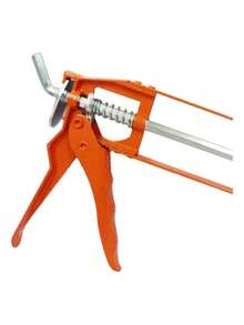 Pistola Calafateadora Tipo Esqueleto Para Cartucho De Silicon Fumetax - Naranja - Ver 3