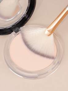 新款实用面部刷 扇形化妆刷 柔软便携面膜刷 女士女孩美甲美妆工具，粉底刷，遮瑕刷，腮红刷，修容刷，腮红刷，古铜粉刷，散粉刷，粉底刷，腮红刷，赠品 - 香檳色 - 查看 2