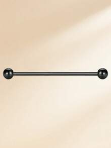 1pc Funky Stainless Steel Spiked 14G Industrial Barbell For Women Men For Daily Decoration, 32/35/38mm Industrial Piercing Jewelry Cartilage Earring Helix Conch Tragus Iindustrial Bar