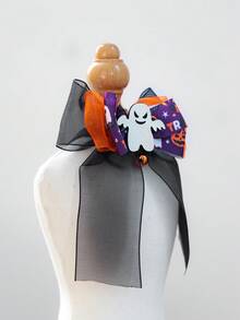 1pc Pet Accessory Dog Cat Small Dog Puppy Happy Puppy Teddy Bichon Pomeranian Cute Casual Fashion Accessory Halloween Gauze Collar - Ghost - Multicolor - View 4