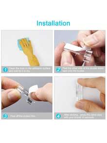 透明线夹自粘式电线整理器数据线固定器塑料电线管理夹居家必备办公室必备宿舍必备