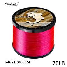 chelesh 546yds, 328yds Monofilament Nylon Fishing Line, Transparent Invisible Absorbent, Abrasion Resistant Nylon Line, Diameter 0.52mm-1.0mm, Strength 35LB-150LB, Suitable For Freshwater, Saltwater, Sea Fishing, Ideal For Long Distance Casting And Braiding Nets, Also Can Be Used For Invisible String, Beading, Strong Monofilament, Hanging Handmade DIY Decorations And Crafts.