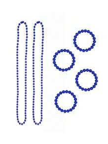 D EXCEED 1/2/4/5 PCS 1980s Long Neon Bead Nekalce For Women Neon Party Costume Accessories For Women Neon Artificial Bead Necklace Solid Color Bride Weddings Masquerade Festival Decorations Gifts