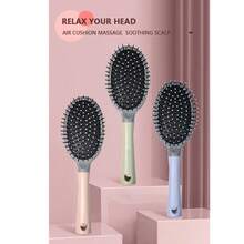 Curling Comb Three Piece Set  Curl Defining Brush-Curly Hair Brush Define Styling Brush For Curly Hair, Curl Brush For Curly Hair Wet, Shaping & Defining Curls For Women ,Christmas Gifts - 粉紅色氣囊1pcs - 查看 4
