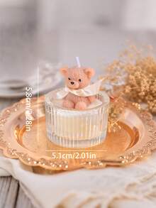 1 cái, Nến thơm hình gấu thủy tinh, Trang trí nhà cửa, Quà lưu niệm đám cưới, Quà lưu niệm sinh nhật đầu tiên và trăng tròn, Quà tặng cho bạn bè, Quà lưu niệm Giáng sinh tuyệt đẹp cho bạn bè và gia đình, Thích hợp để trang trí bàn và trang trí nhà cửa, Thêm không khí Giáng sinh cho tấm sáp thơm - Nhiều màu - Xem 11