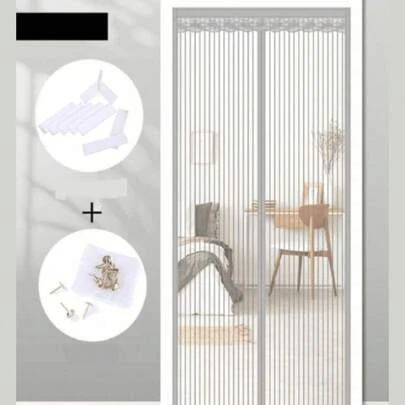 DeTODO Mosquitero Magnético, Cortina de Puerta anti-Mosquitos Con Malla Super Fina Para Dejar Pasar el Aire Fresco, Cierra Automáticamente, Facil de Instalar