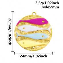 1pc/2pcs Luxury Delicate 304 Stainless Steel Electroplated Pendant Charms, Suitable For DIY Jewelry, Jewelry Making, Crafts - Ocean Life, Cherry, Flower Designs - Color - View 80