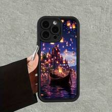 [Teléfono] Diseño Castle and Kongming, nuevo teléfono móvil con patrón de escalera, divertido, sencillo y elegante, adecuado para la personalidad de hombres y mujeres. Compatible con phone. - Blanco - Ver 1