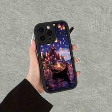 [Teléfono] Diseño Castle and Kongming, nuevo teléfono móvil con patrón de escalera, divertido, sencillo y elegante, adecuado para la personalidad de hombres y mujeres. Compatible con phone. - Blanco - Ver 2