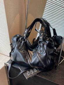 复古简约大容量时尚学生/办公室通勤手提包