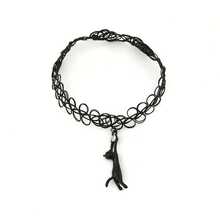 Dây chuyền mặt dây chuyền hình mèo đen pha lê phong cách Gothic - Kiểu dáng cổ điển, dây choker có thể điều chỉnh, thiết kế rỗng, lấy cảm hứng từ hình xăm, trang sức quyến rũ thập niên 90 và Y2K, hoàn hảo cho phụ nữ, thích hợp làm quà tặng cho người yêu, cháu gái, bạn bè, đeo trong dịp Halloween, thường ngày và các lễ kỷ niệm. - Nhiều màu - Xem 5
