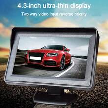 High-Definition 1080P Reversing Camera, Super Large 4.3-Inch High-Definition Screen, 1080P High-Definition Night Vision Camera, Ultra-Low Latency Reversing Camera System, Blind Spot Monitoring At The Rear Of The Vehicle
