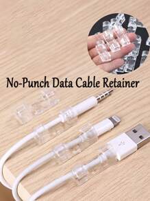 透明线夹自粘式电线整理器数据线固定器塑料电线管理夹居家必备办公室必备宿舍必备