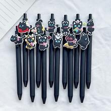 3pcs/5pcs/10pcs Cute & Funny Black And White Game Controller/Kitten Shaped Decorative Pen, Ballpoint Pen, Gel Pen, Rollerball Pen, Cute Vegetable & Flower Press Pen, Suitable For Students And Girls, Back To School Gift Filler - one-size - View 4
