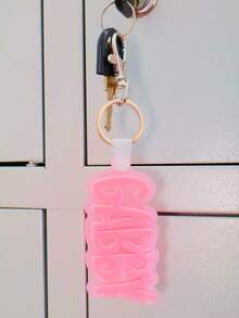 1pc Acrylic Personalized Name Tag Keychain, Perfect Gift For Family And Friends, Colorful, Cute, Kawaii, Millennium Style, Fashionable, Unisex, Casual, Customizable, Ideal Gift For Him/Her - Steel Keychain + White Buckle - View 33