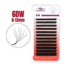 Fadvan 12Rows Real 6D W Lashes 0.07 C/D/L 8-15mm Premade W Fan Lash Extensions Natural Soft Black/Brown W Style Lashes Faux Mink Individual Lashes,Professional Eyelash Grafting,Lash Tech Supplieslash Clusters,Eyelash Clusters,Individual Eyelashes,Lashes,Fake Lashes - Black - View 18
