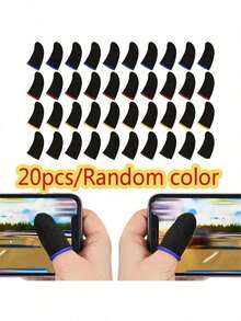 10pcs/20pcs Breathable Anti-Sweat Game Finger Sleeves, Comfortable & Precise, Enhance Gaming Experience, Elastic/Odor-Resistant/Good Conductivity - Multicolor - View 3