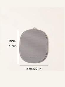 1pc Multipurpose Dining Table Mat, Kitchen Striped Non-Slip Heat-Resistant Placemat, Silicone Thick Insulation Pad, Slip Proof Kitchen Items, Practical Holiday Home Gift - Beige - View 8