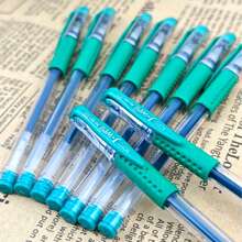 European Standard Pens Of Green/Purple Special Colors Gel Pen -0.5mm Tip, Smooth Writing, Green Ink, Durable Ink - Perfect Office Supplies/School Supplies