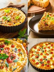 Non-Stick, Removable Bottom Pizza Pan, Cake Baking Pan, Round Cake Baking Mold, Suitable For Making Cheese Pie Desserts, Removable Baking Pan. - Multicolor - View 3