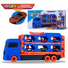 Car Truck With Impulse Track Includes 6 Fun Cars For Boys Strategy Toy - Multicolor - View 8