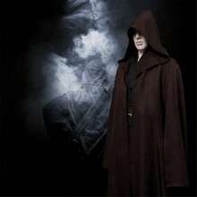 角色扮演服装成人男女连帽黑色长袍斗篷长袖适用于万圣节狂欢派对吸血鬼、秋季装饰、万圣节户外装饰、万圣节装饰 - 棕色 - 查看 5